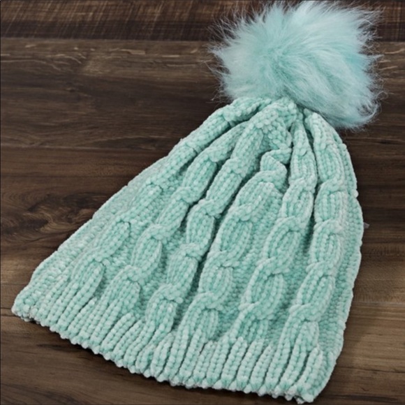 Chenille Super Soft Cable Knit Hats main image 8